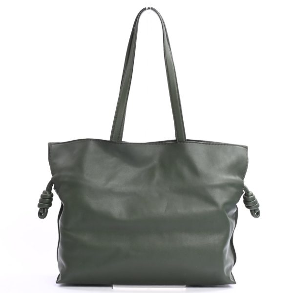 6108614 3 Loewe Flamenco Clutch Large Shoulder Bag Green