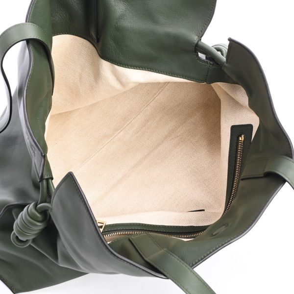 6108614 4 Loewe Flamenco Clutch Large Shoulder Bag Green