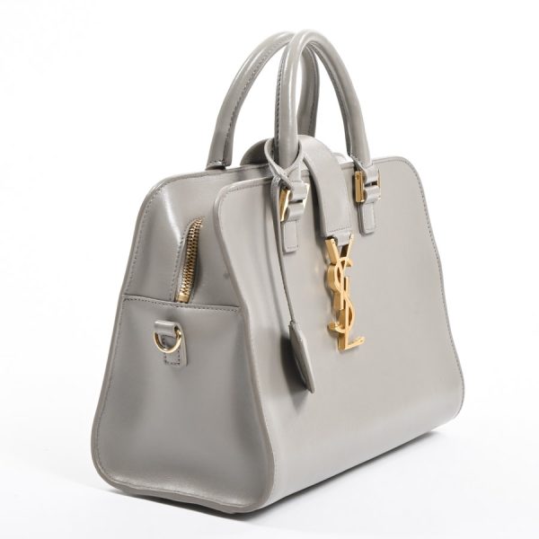 6109642 2 Saint Laurent Baby Cabas Handbag Gray