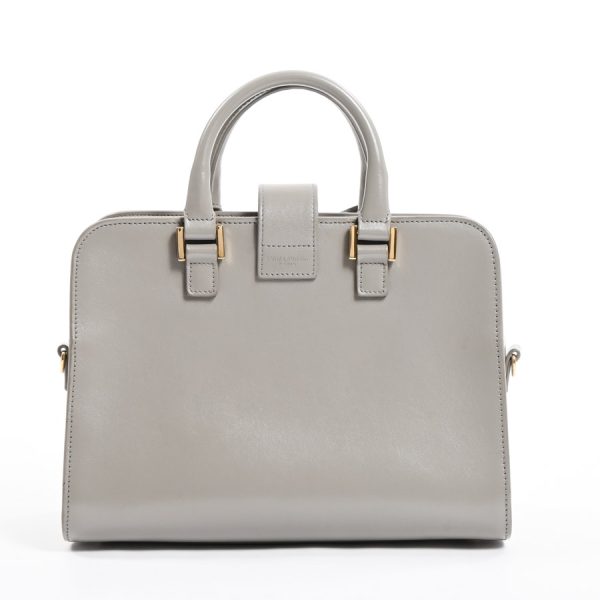 6109642 3 Saint Laurent Baby Cabas Handbag Gray