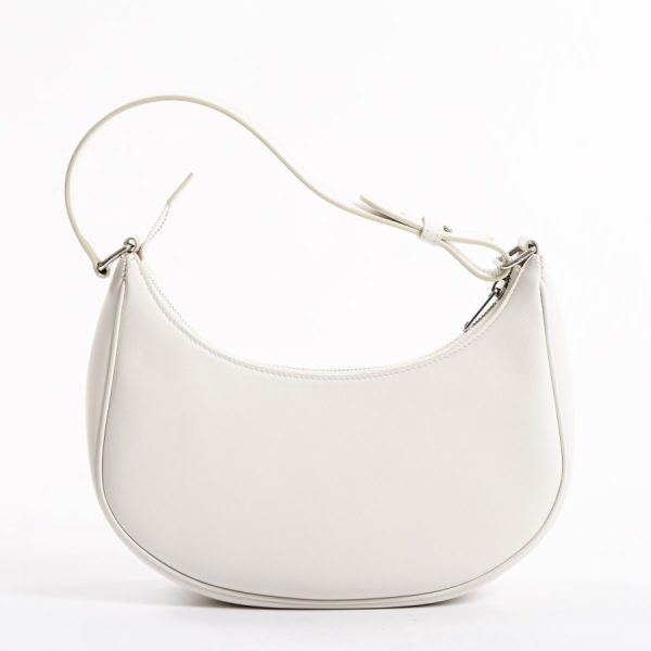 6111416 3 Celine Ava Shoulder Bag White Calf