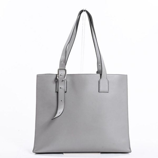 6111425 3 Loewe Buckle Horizontal Tote Bag Gray Calf