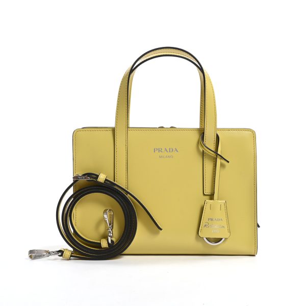 6111504 1 Prada 2way Handbag Yellow Calf