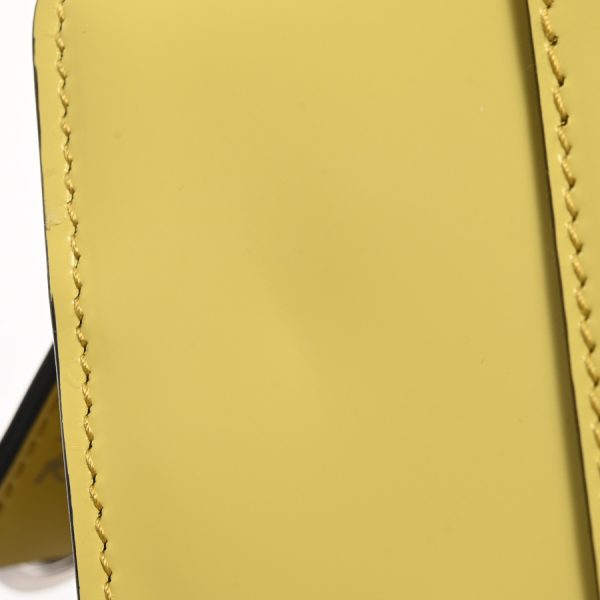 6111504 7 Prada 2way Handbag Yellow Calf