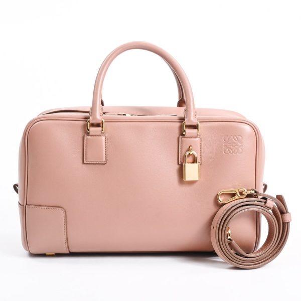 6112857 1 Loewe Amazona 28 Handbag Pink Calf