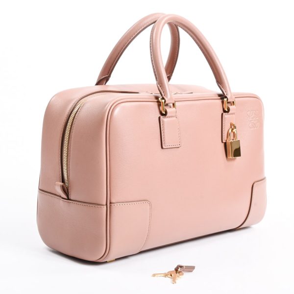 6112857 2 Loewe Amazona 28 Handbag Pink Calf