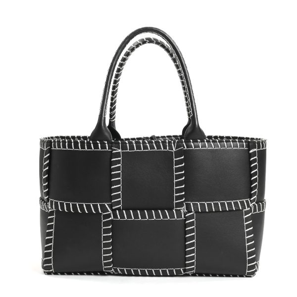 6112867 1 Bottega Veneta Small Arco Tote Bag Black