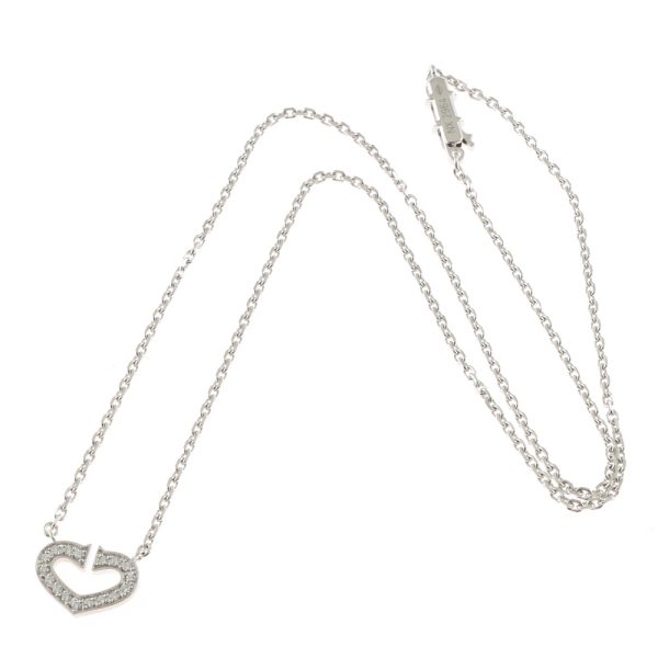 7 Cartier Necklace 18K Diamond Silver