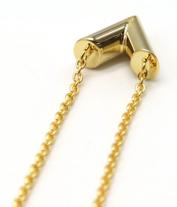 7 Louis Vuitton Essential Necklace Pendant Gp Gold