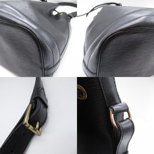 8 Louis Vuitton Noe Shoulder Bag Calf Epi Black