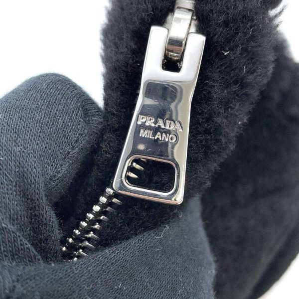 8998118 08 Prada Shoulder Bag Quilted Sheepskin Black Crossbody