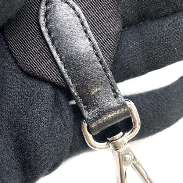8998118 09 Prada Shoulder Bag Quilted Sheepskin Black Crossbody