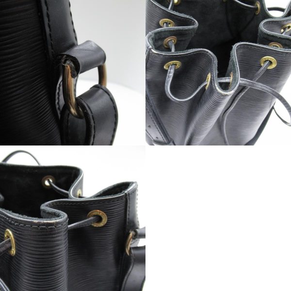 9 Louis Vuitton Noe Shoulder Bag Calf Epi Black