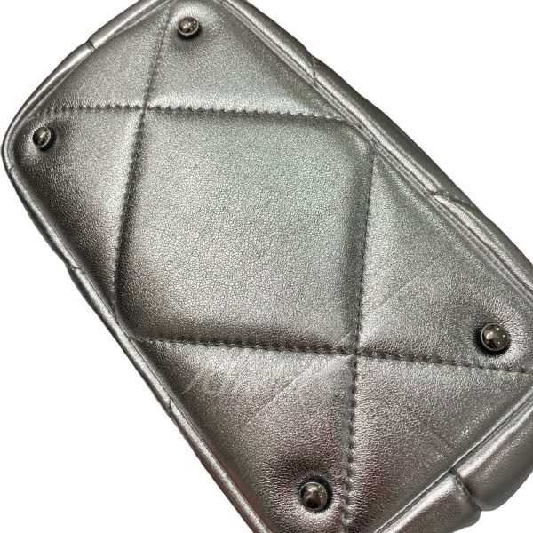 9 Valentino Roman Studs Metallic Nappa Leather Small Handle Bag