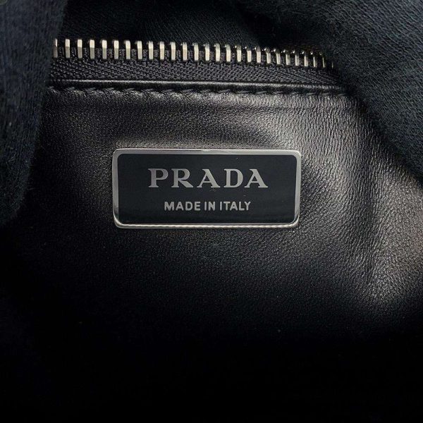 9107304 11 Prada Nappa Antique Tote Bag Leather Black