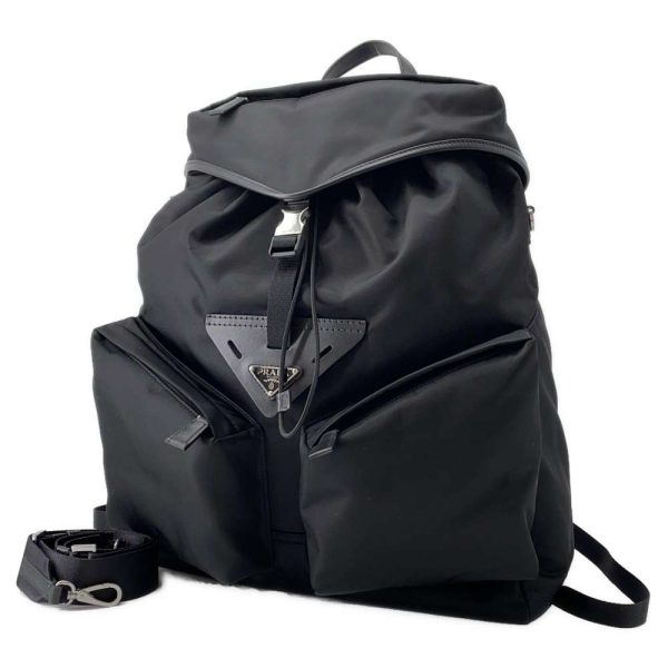 9356399 01 Prada Backpack Leather Nylon 2 way Shoulder Bag