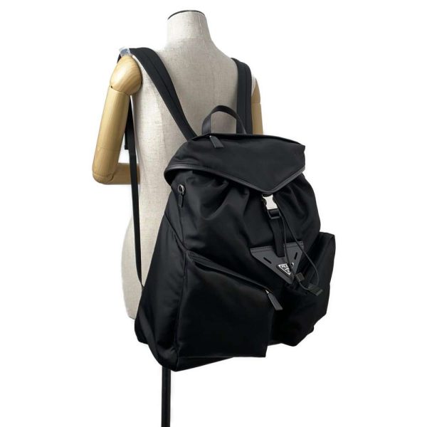 9356399 05 Prada Backpack Leather Nylon 2 way Shoulder Bag