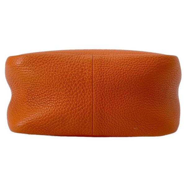 9359857 04 Prada Handbag Logo Leather Orange Mini Bag