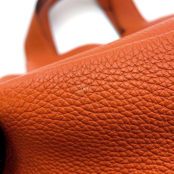 9359857 09 Prada Handbag Logo Leather Orange Mini Bag