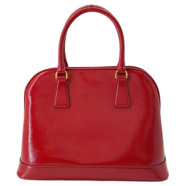 9384774 03 Prada Saffiano Leather 2way Shoulder Bag Red