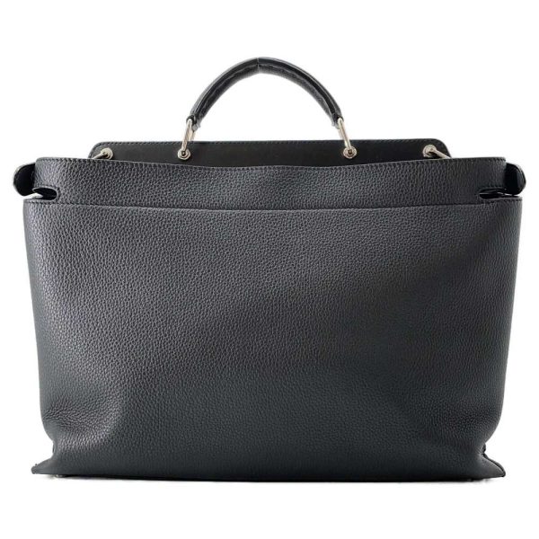 9398375 03 Fendi Business Bag Essential Lconic Black