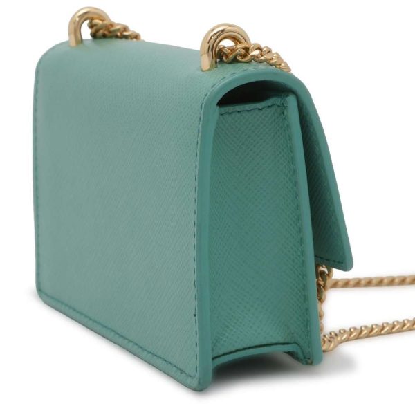 9398931 02 Prada Saffiano Chain Shoulder Bag Green