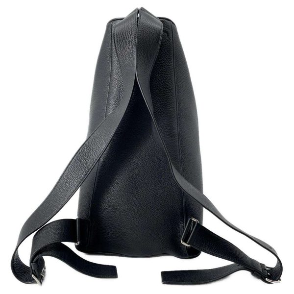 9400597 03 Prada Backpack Leather Black Triangle Logo