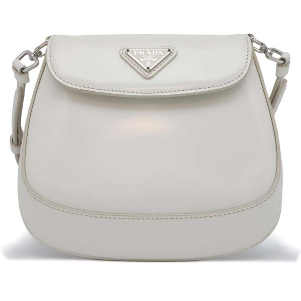 9427068 01 Prada Cleo Handbag Leather White 2way Shoulder Bag Mini Bag Crossbody