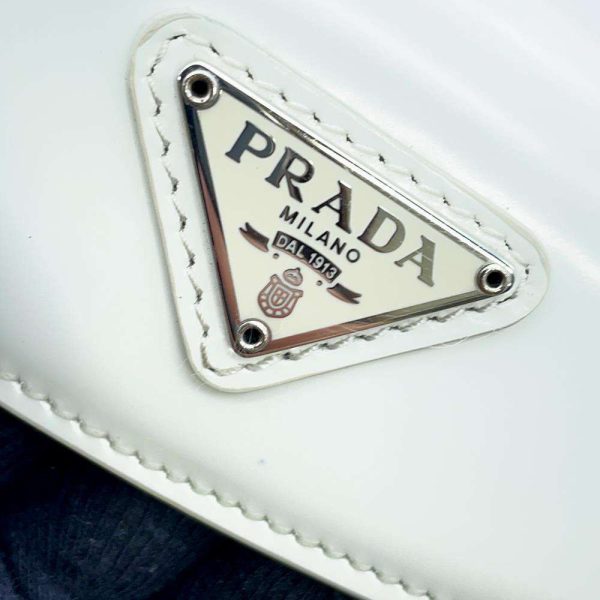 9427068 11 Prada Cleo Handbag Leather White 2way Shoulder Bag Mini Bag Crossbody