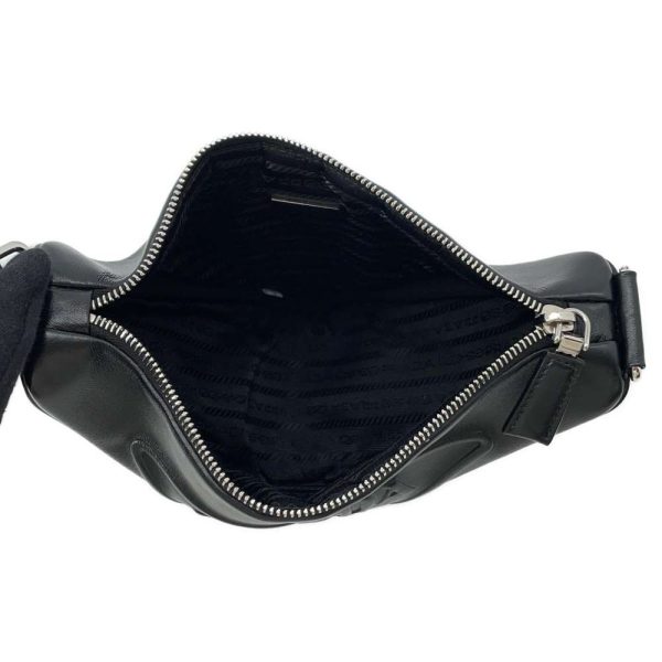 9430228 05 Prada Triangle Shoulder Bag Black