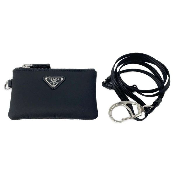 9463783 09 Prada Nylon Shoulder Pouch Black