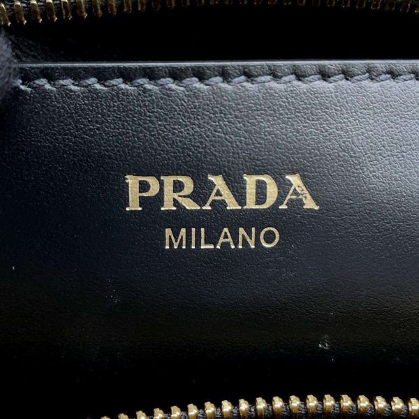 9463813 11 Prada Saffiano Handbag Leather Black 2WAY Shoulder Bag Crossbody