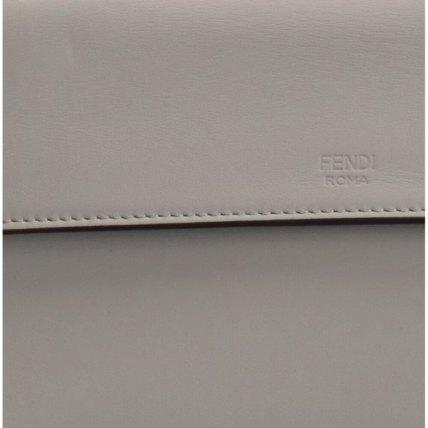 brb00020000000769 8 FENDI Canayef Shoulder Bag Leather Gray