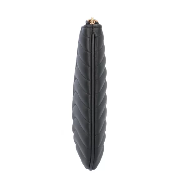 brb00990000061468 4 Louis Vuitton New Wave Zip Clutch Bag Calf Black