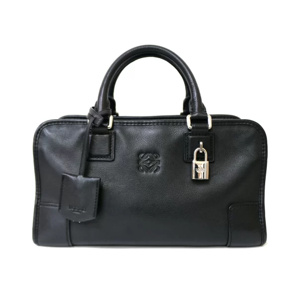 brb01000000001046 1 LOEWE Amazona 28 Leather Handbag LOEWE Black