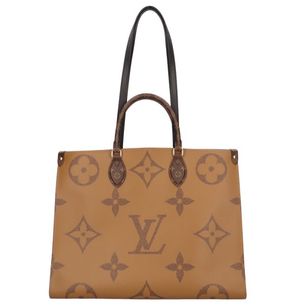 brb10010000006617 3 Louis Vuitton On the Go GM Giant Monogram Shoulder Bag Monogram Canvas Brown