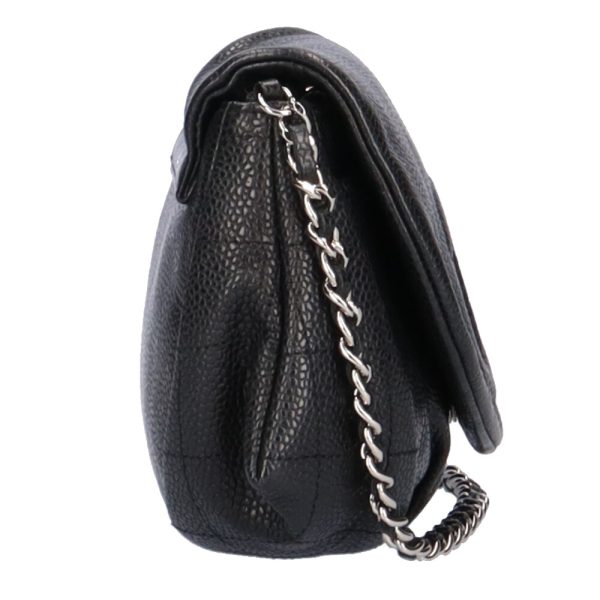 brb10010000010882 4 CHANEL Chain Shoulder Bag Caviar Skin Black