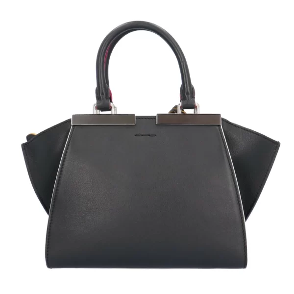 brb10010000011417 3 FENDI Petit Troisjours Leather Shoulder Bag