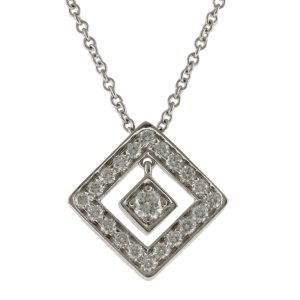 brj09000000017497 1 Tiffany Co Open Square Necklace Pt950 Platinum Diamond