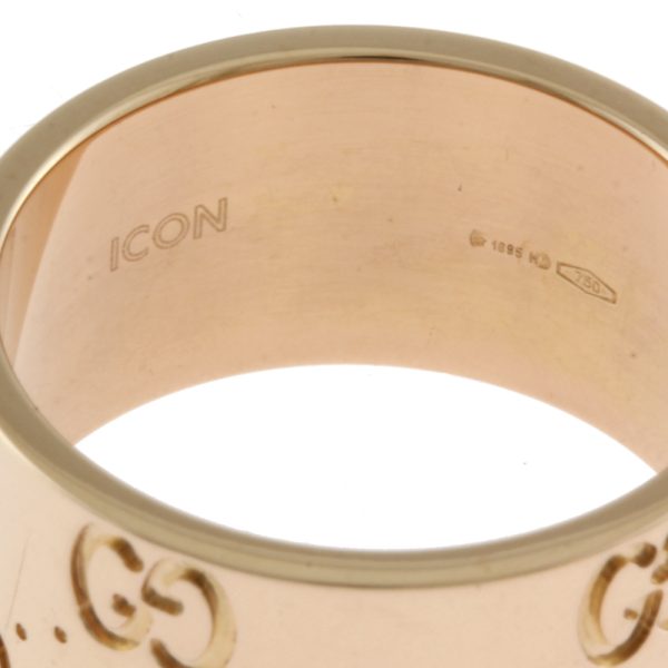 brj10000000120936 8 Gucci Icon Wide Ring No 95 18k K18 Pink Gold