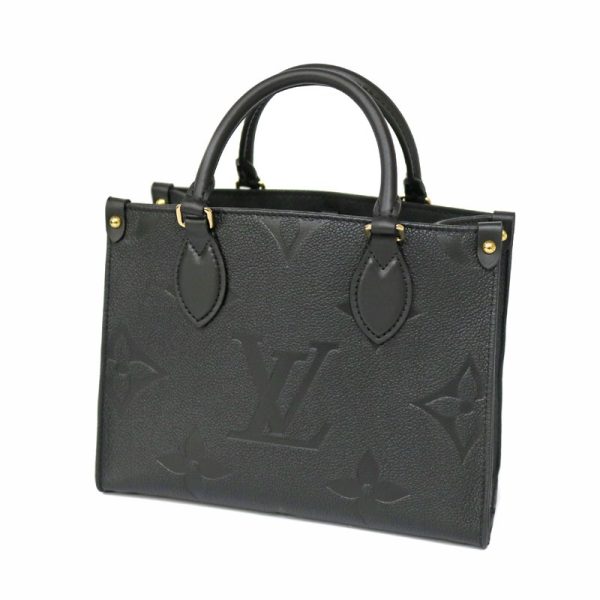 1 Louis Vuitton On the Go PM Tote Hand Shoulder 2way Bag Leather Black