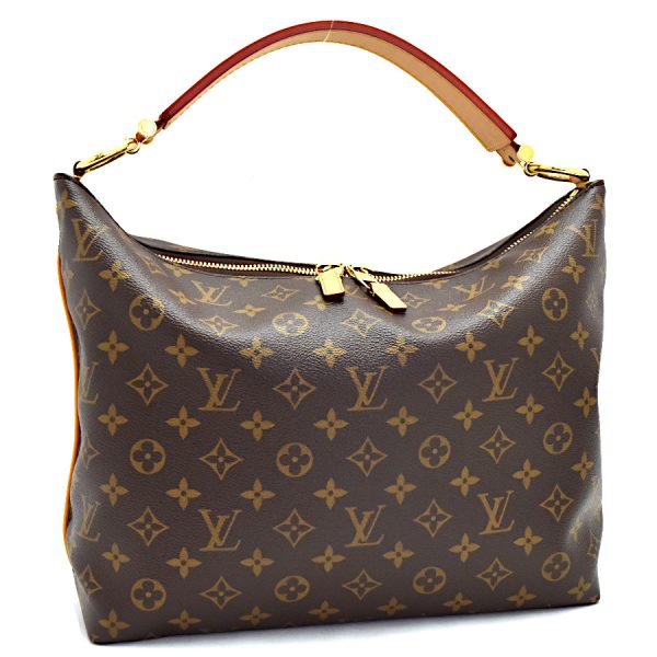 1 Louis Vuitton Sully PM Shoulder Bag Monogram Leather Brown