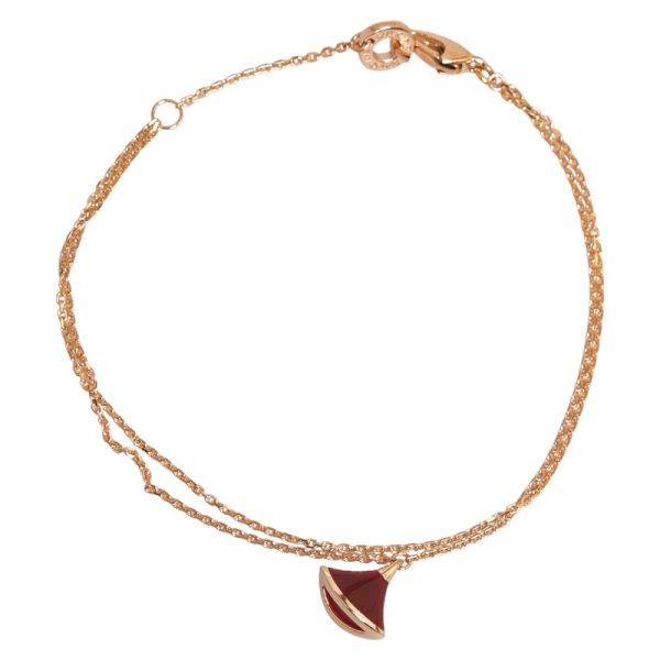 1 Bulgari Carnelian Bracelet Pink Gold