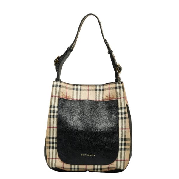 1 Burberry Nova Check Shadow Horse Shoulder Bag Beige