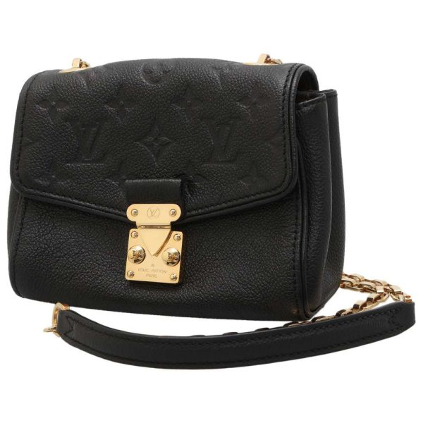 1 Louis Vuitton Chain Shoulder Bag Empreinte Saint Germain BB Black