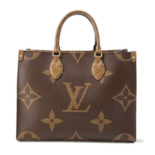 1 Louis Vuitton Monogram Onthego MM Shoulder Bag Brown