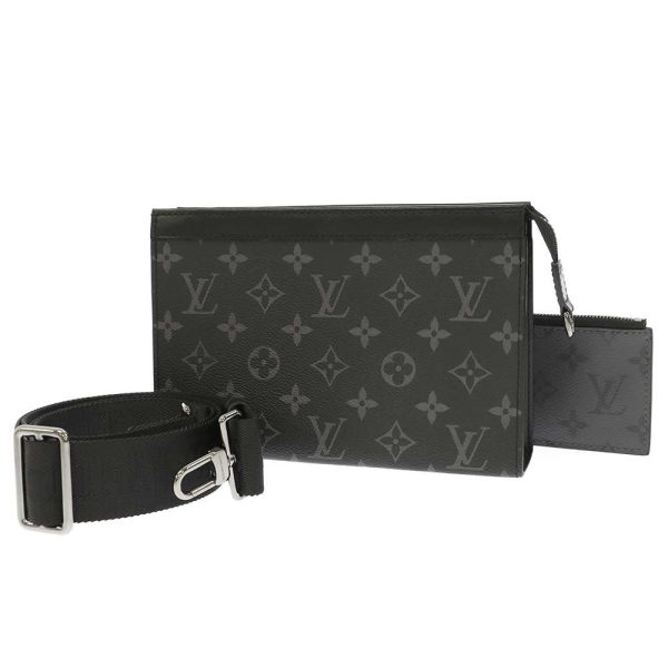 1 Louis Vuitton Shoulder Bag Monogram Eclipse Wallet Black