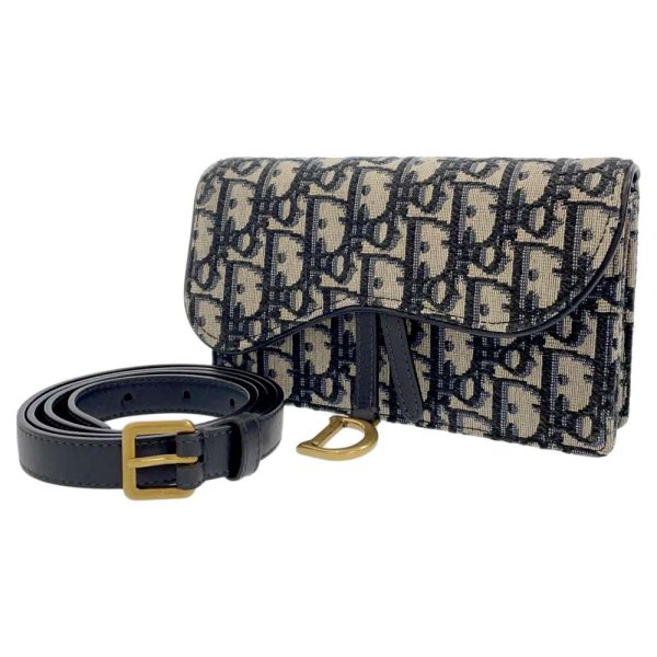 1 Christian Dior Belt Bag Oblique Trotter Body Bag Navy