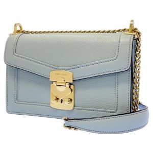 1 Miu Miu Chain Shoulder Bag Leather Light Blue