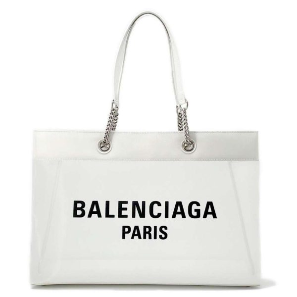 1 Balenciaga Tote Bag Duty Free Large Mesh White